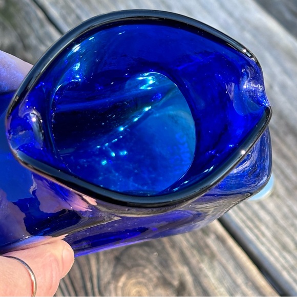Blenko Cobalt Blue 384 M Mini Water Bottle! - Picture 6 of 10